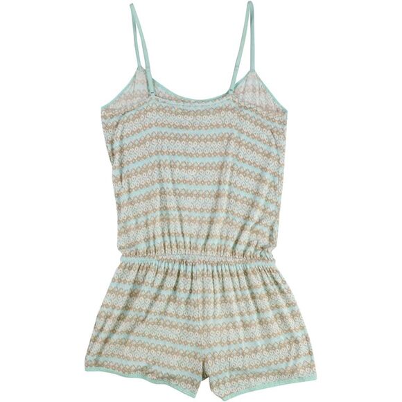 P.J. Salvage Womens Abstract Romper Jumpsuit, Green, M, DM - Picture 2 of 2